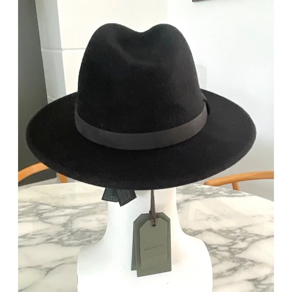 AllSaints Bronson Fedora Size S/M, Wide Brim, NWT‎
